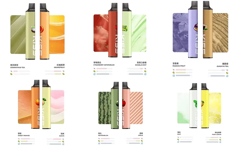 【薄荷】凱斯KISS 6500口 拋棄式電子煙 口味隨心混搭 可充電-1