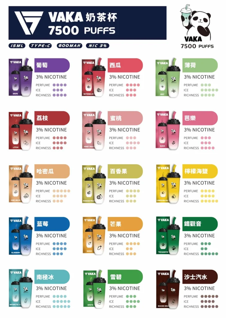 VAKA 奶茶杯 7500 口｜拋棄式電子煙｜一次性奶茶杯｜台灣現貨 24H 快速出貨-1